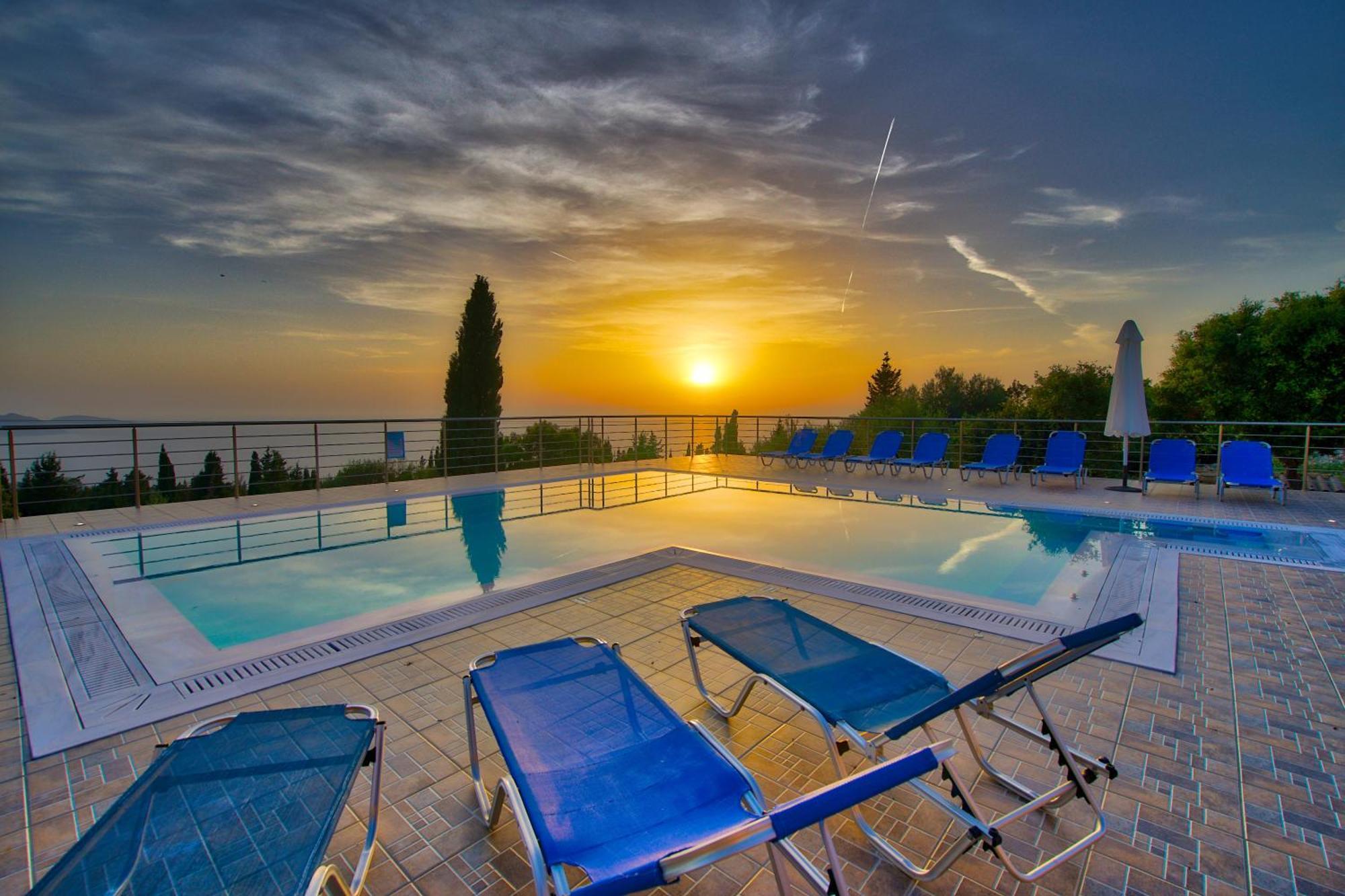 Ferienwohnung Panoramic Sunset Kothréas Exterior foto